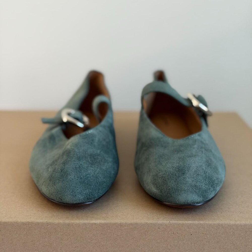 Madewell The Remy Mary Jane Flat in Architect Green, Size 7.5 - Picture 7 of 9